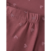 NAME IT Leggings Glitter Vivian Wild Ginger Pink Hearts